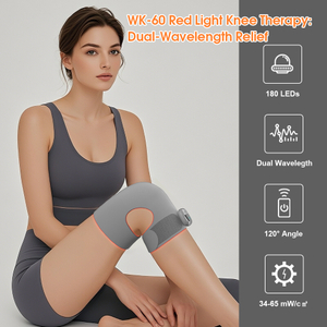 Custom Manufacturing Red Light Knee Sleeve Large 790x260mm Coverage Smart Timer for Physiotherapy Clinics