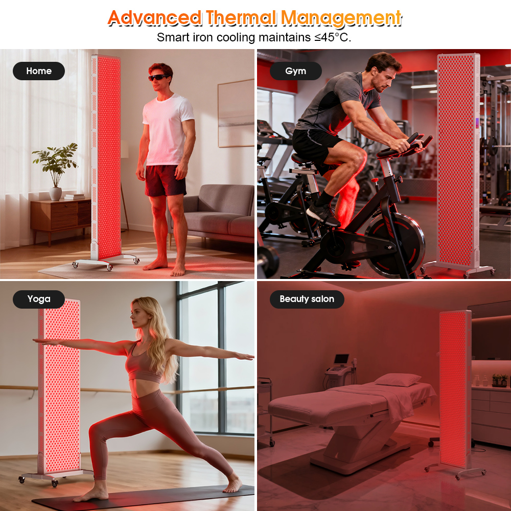 9-Band Touch-Control LED Panel – 3 000 W, 480-1 060 Nm Full Spectrum, Touchscreen Custom Presets for Home & Salon Wellness