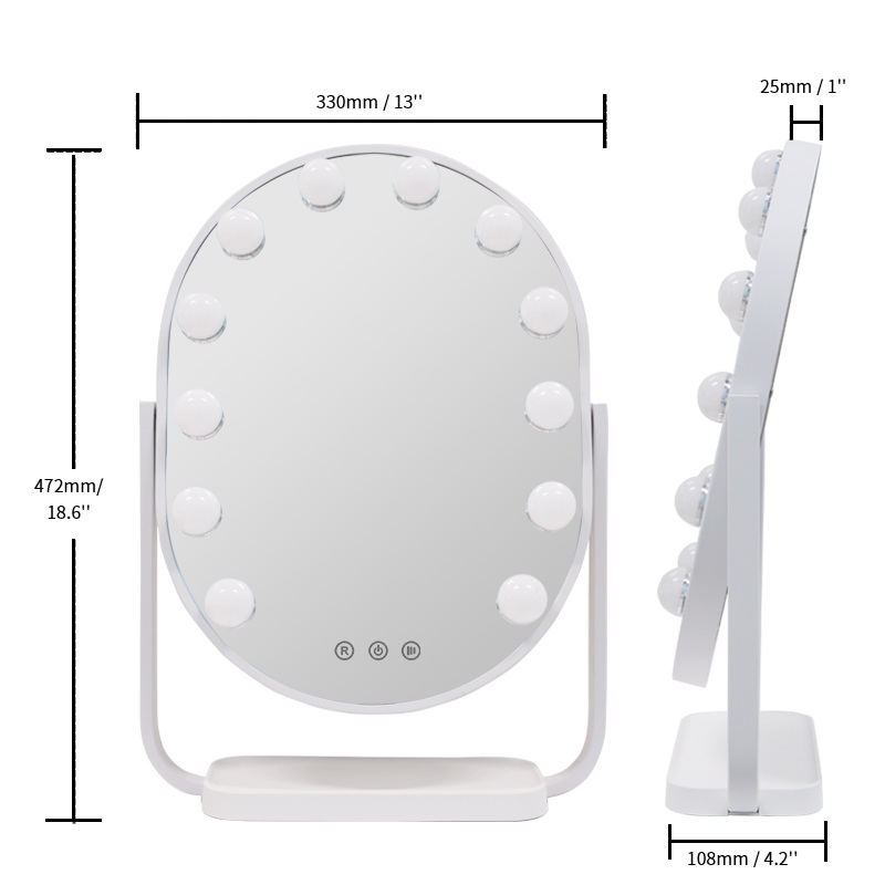 LM423 Tabletop Hollywood Makeup Mirror