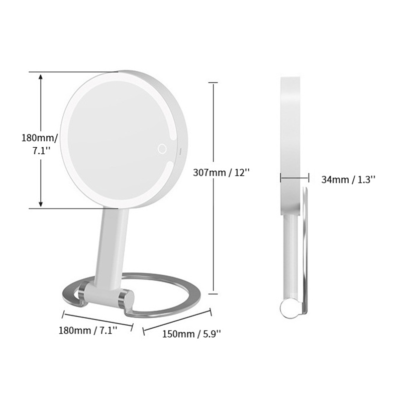 PM431 compact LED makeup mirror