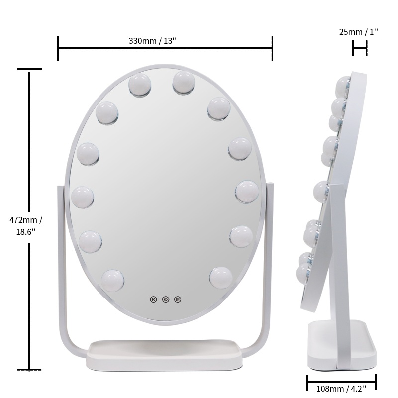 LM424 Tabletop Hollywood Makeup Mirror