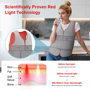 WV-432 Wearable vest with 660nm & 850nm red light