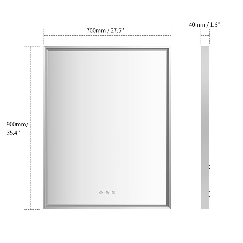 BM401 Wall Amount Bathroom Makeup Mirror