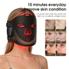 MEZANS 84LED Photon Face Mask 450/660/850nm Tri-Spectrum Silicone Wireless Red Light Therapy Mask Home Facial Beauty Device