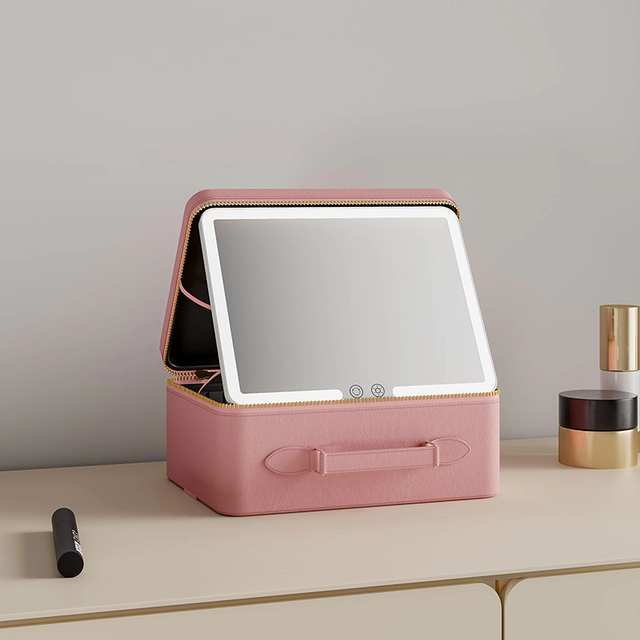 PM430 Luggage Travel Comestic Luggage with Lighted Makeup Mirror
