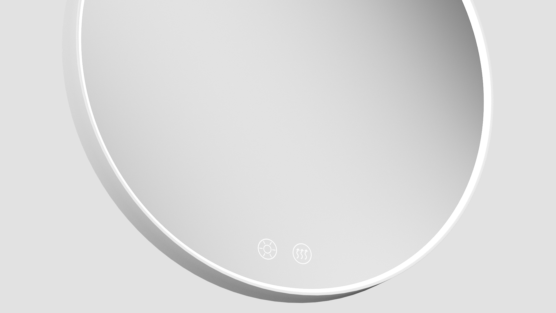 Stylish Round Design with Wraparound LED Lighting