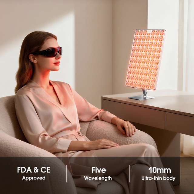 Professional 5 Color LED Light Therapy Panel 10mm Ultra Slim for Clinics And Spas