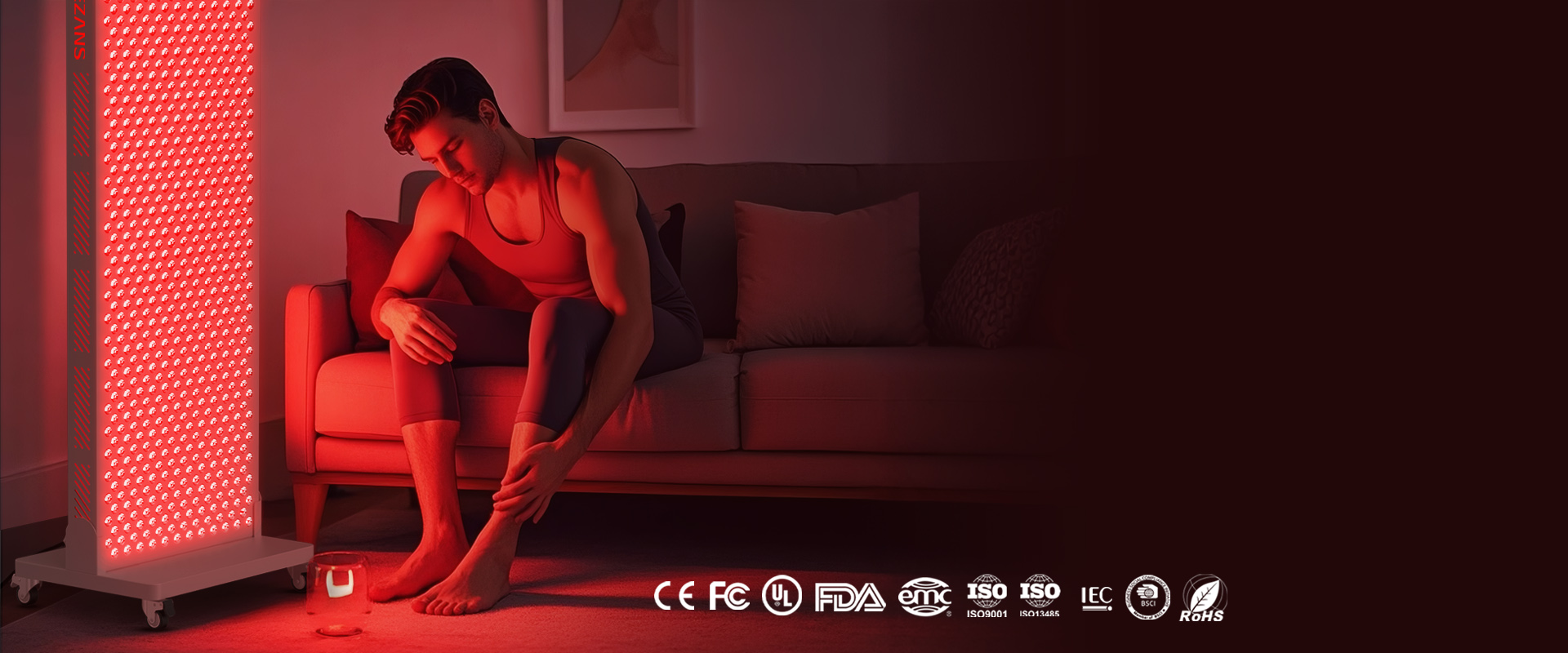 LED Tri-fold Vanity Mirror with 360-Degree Rotation