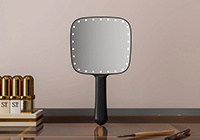 Portable Handle Lighted Makeup Mirror