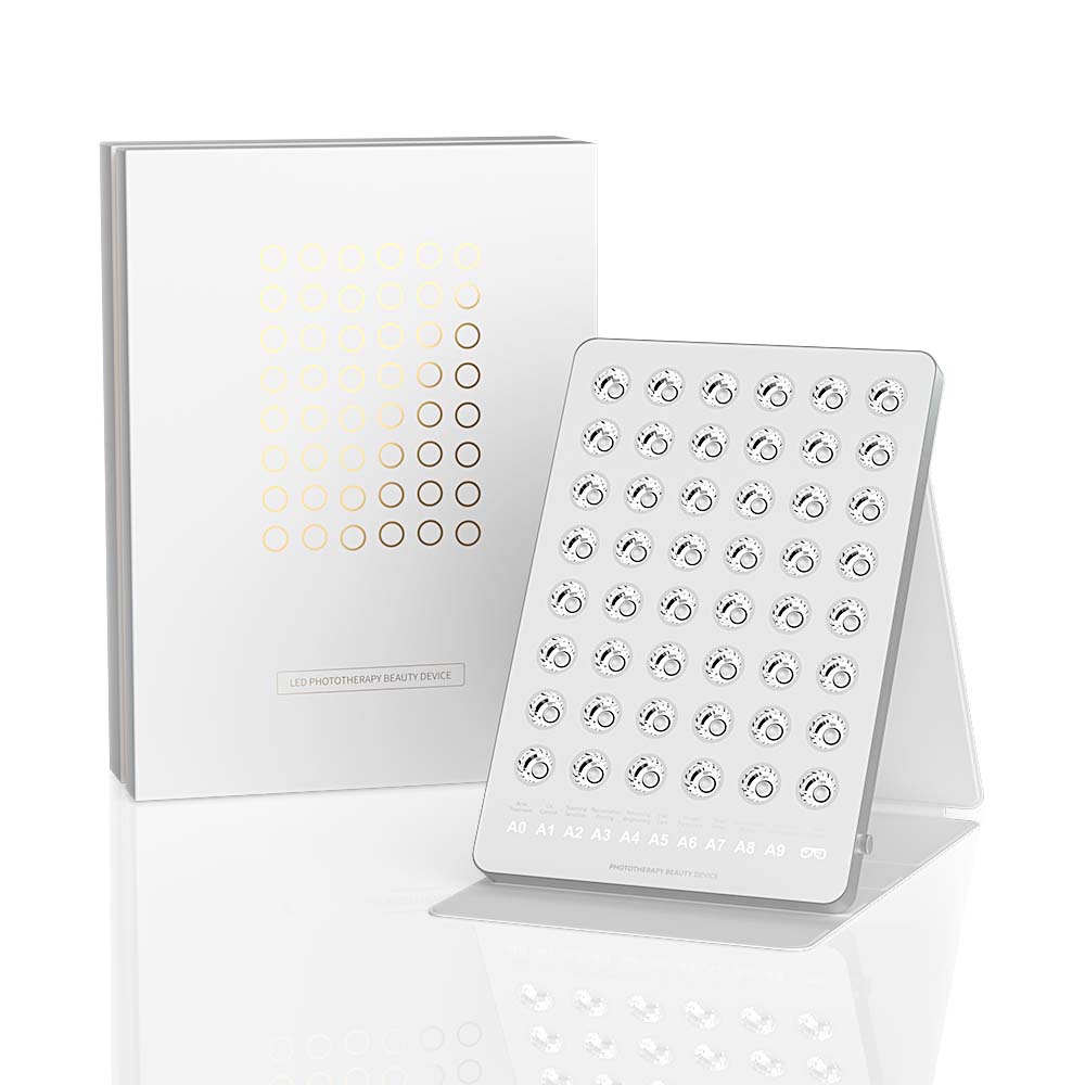 IPanel-48 4-Wavelength LED Phototherapy Facial Panel | 192-Chip, Ultra-Thin, Professional Skin Care Device for Home Use