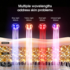 High Quality Wireless 4 Color LED Facial Mask Cordless Portable Personal Skincare Device with Neck Coverage 408 Light Cores
