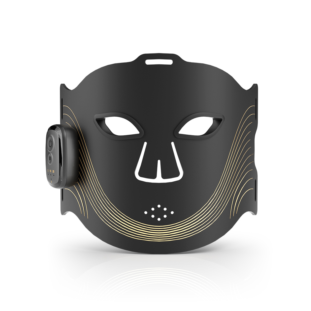 MEZANS 84LED Photon Face Mask 450/660/850nm Tri-Spectrum Silicone Wireless Red Light Therapy Mask Home Facial Beauty Device