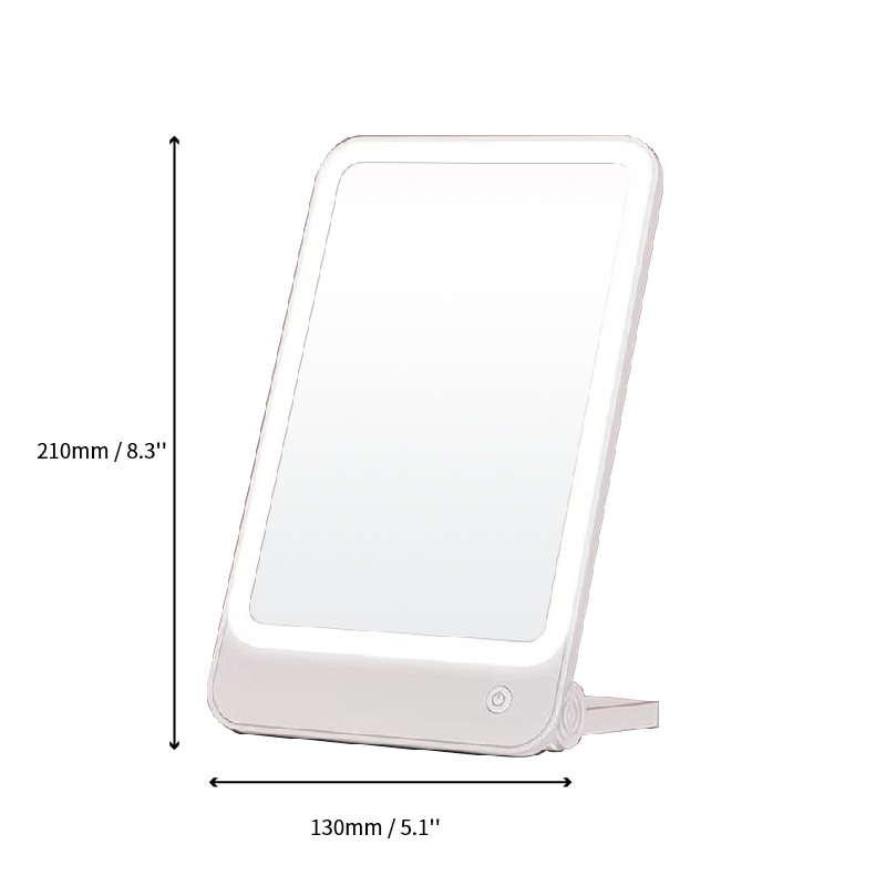 PM418 Square Makeup Mirror with Foldable Stand
