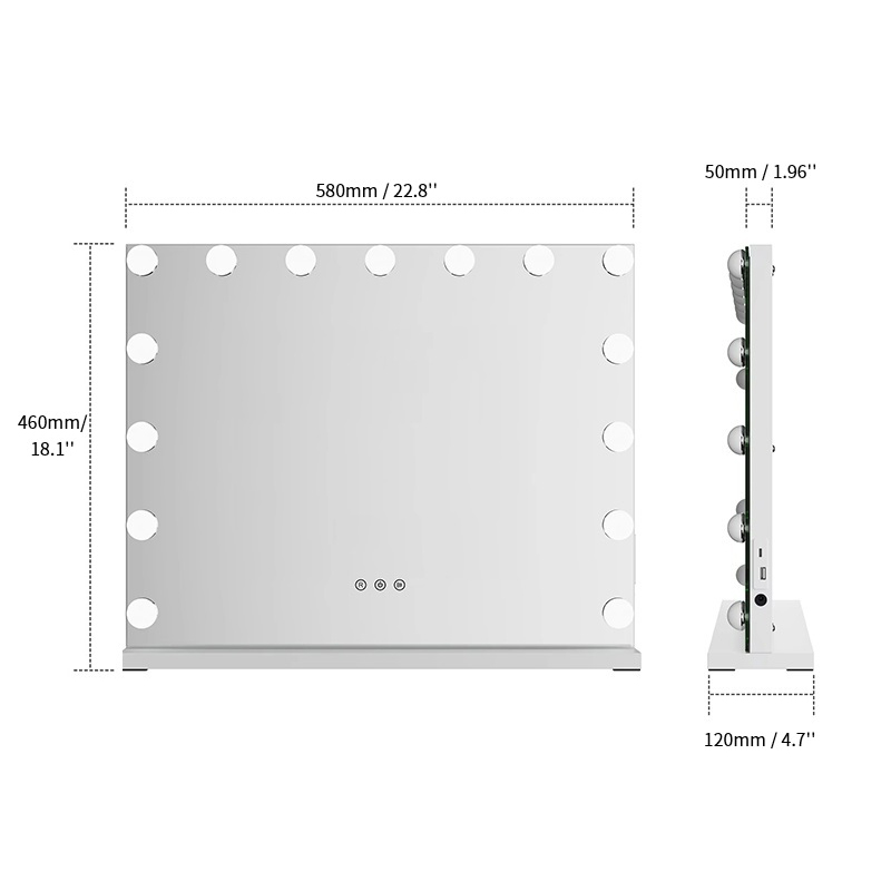 LM405 Tabletop Hollywood Makeup Mirror