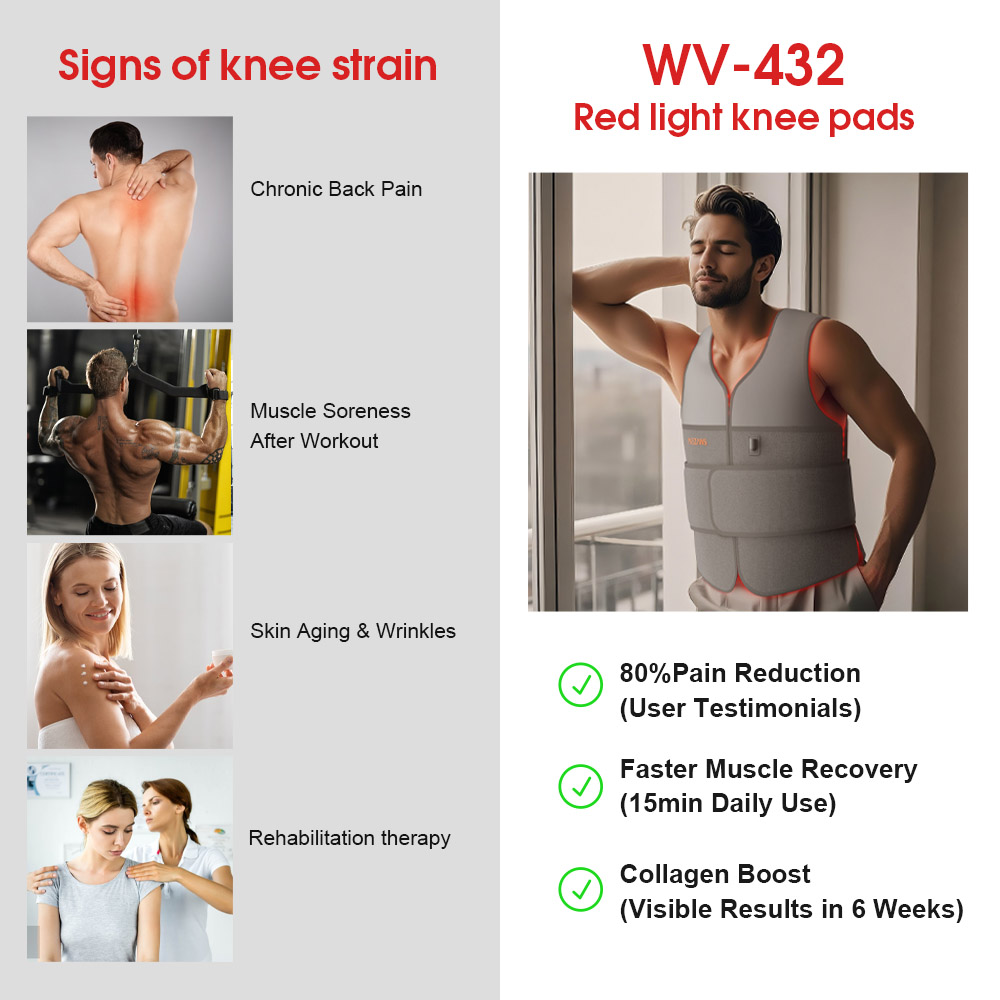 WV-432 Wearable vest with 660nm & 850nm red light