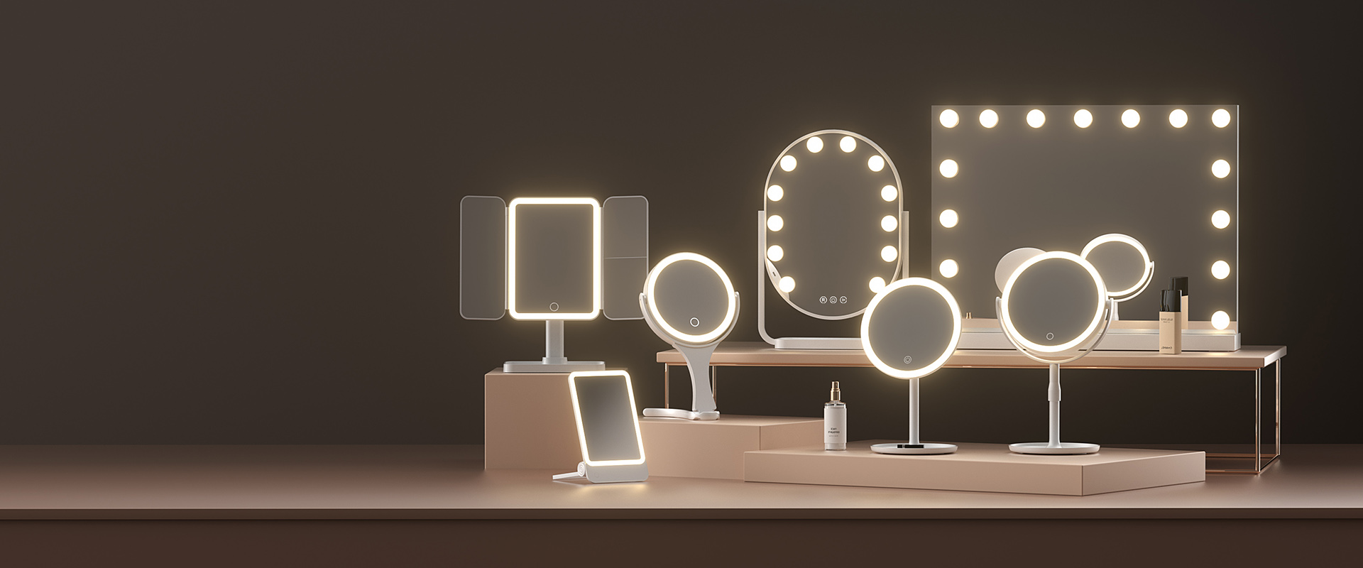 Modern Rectangular Bathroom Mirror with Black Frame Installation