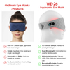 High Power Density Red Light Therapy Mask 65mw Cm2 Deep Tissue Penetration for Eye Bags Relief for Therapists