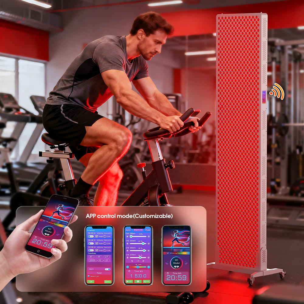 9-Band Touch-Control LED Panel – 3 000 W, 480-1 060 Nm Full Spectrum, Touchscreen Custom Presets for Home & Salon Wellness