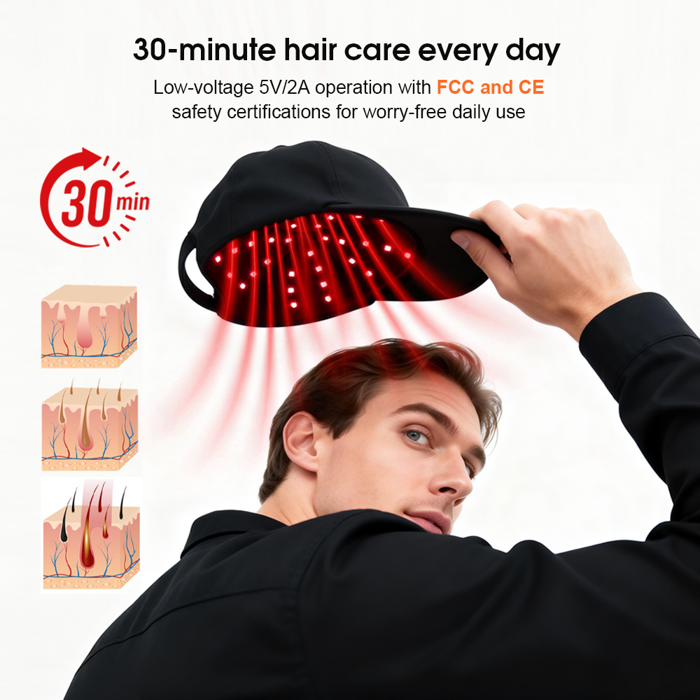 2026 Bestseller Wireless Red Light Therapy Cap 72 LED Scalp Care Device Most Valuable Health Design Dual Wavelength