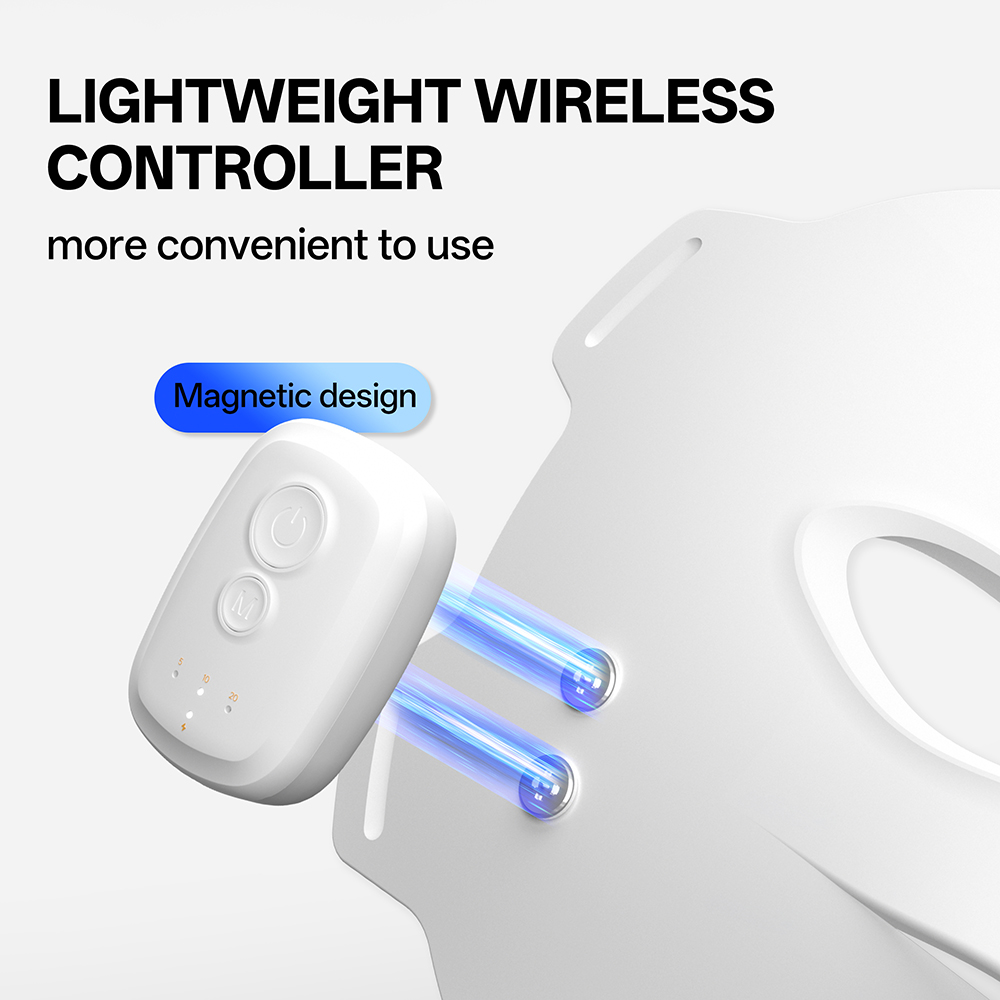 3D Silicone LED Face Mask Red Light Therapy 336 LEDs 4 Modes Wireless Skin Care Device Salon Grade Home Beauty Daily Routine
