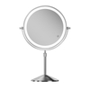 DM411 Round Double Sided Metal Table Desktop Lighted Makeup Mirror