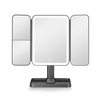 DM405 ultra thin Tri-fold Lighted Makeup Mirror with Storage