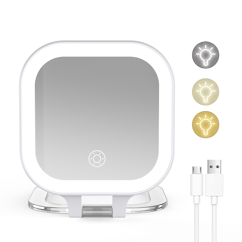 PM404 Duble- Side Makeup Mirror with Foldable Stand