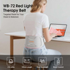 Smart Infrared Red Light Therapy Belt, 660nm & 850nm LEDs, Adjustable 10–40Hz Frequency for Waist Pain Relief and Muscle Relaxation