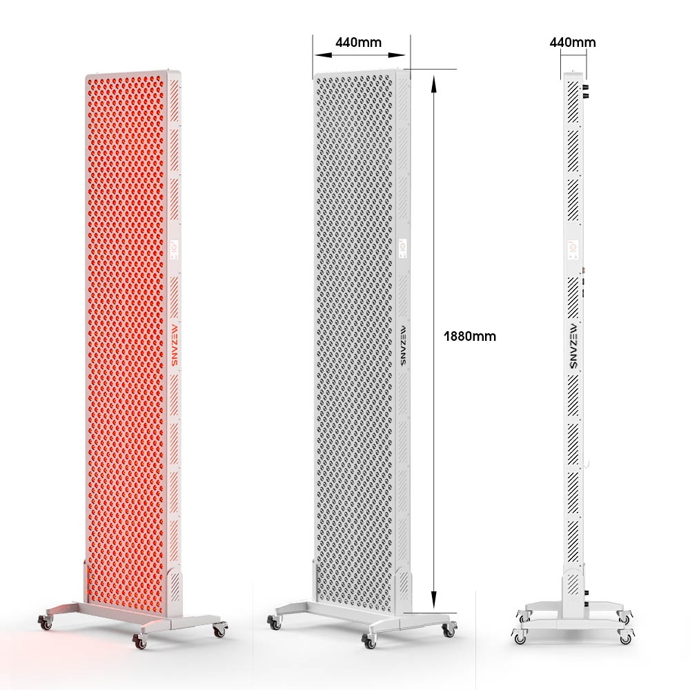MEZANS 8-Wavelength 5W Chip 1152pcs LED Light Therapy Panel Touchscreen Control Desktop 2-Year Warranty