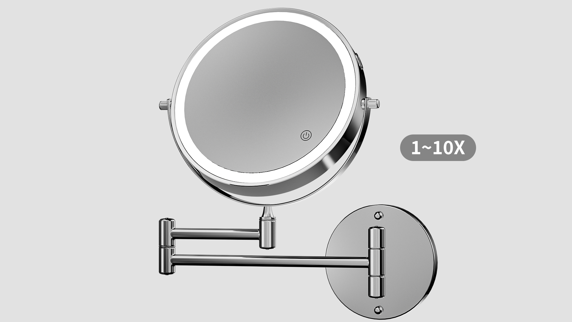 Dual-Sided Magnification (1X & 10X)