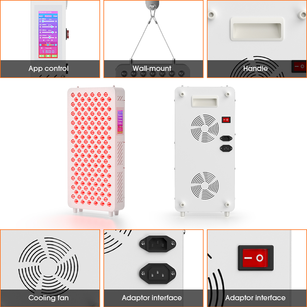 216W 8 Spectrum Quantum Red Light Panel Post Workout Recovery Home Gym Commercial Studio