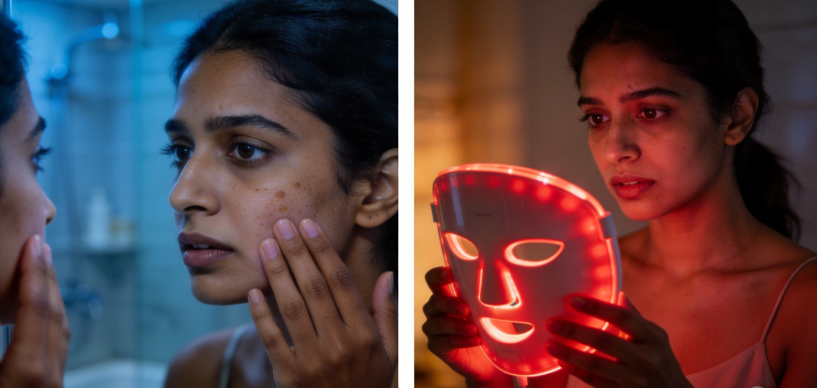 The Hesitation of choosing red light mask