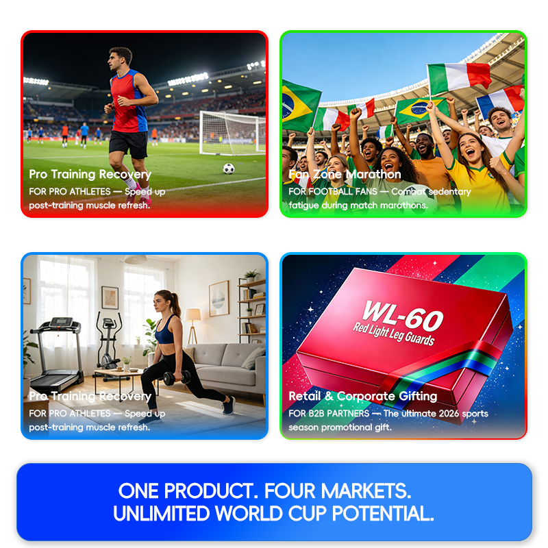 2026 Sports Season Red Light Leg Wrap 660nm 850nm Muscle Relaxation PAIN RELIEF For Athletes Home Recovery