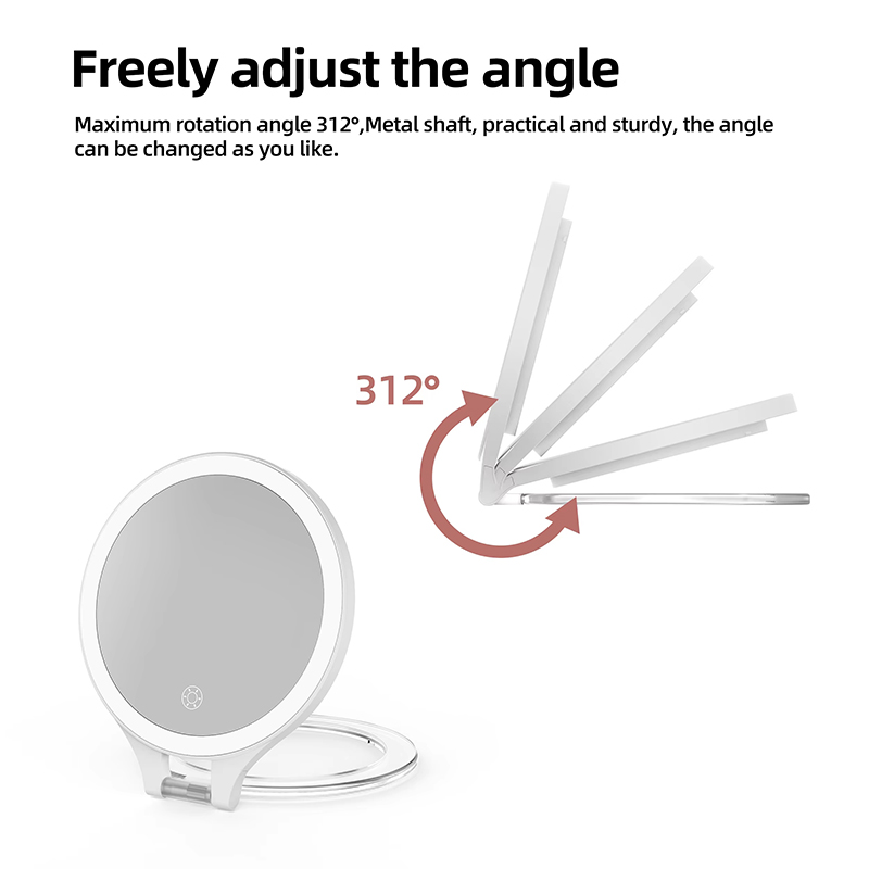 PM422 Double-side Round LED Makeup Mirror-Y