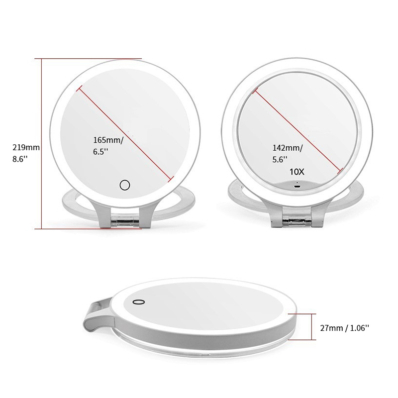 PM422 compact LED makeup mirror