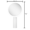 DM430 Single Sided Desktop Beauty Mirror
