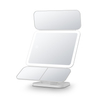 DM405 ultra thin Tri-fold Lighted Makeup Mirror with Storage