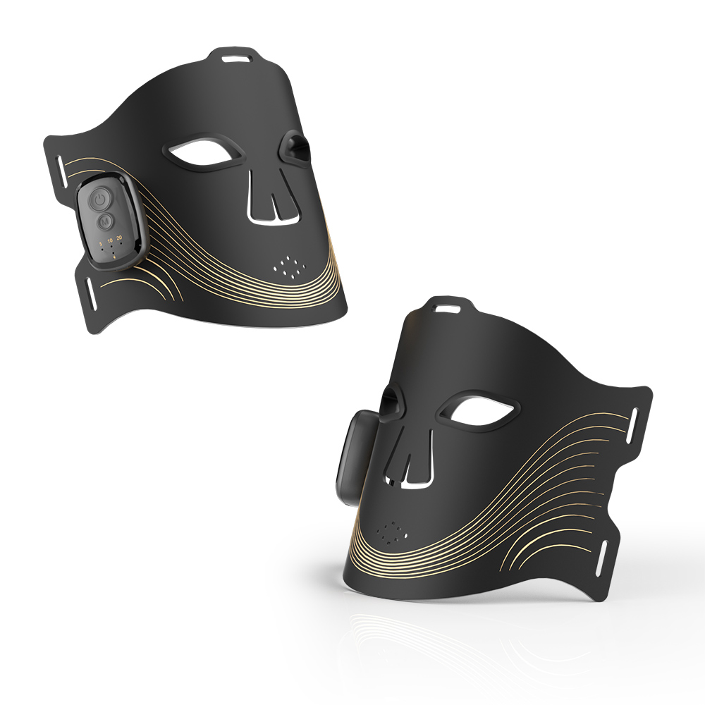 MEZANS 84LED Photon Face Mask 450/660/850nm Tri-Spectrum Silicone Wireless Red Light Therapy Mask Home Facial Beauty Device