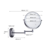 BM411 Double Side Extenable Bathroom Mirror